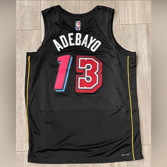 Bam Adebayo Nike Miami Heat Mashup Black Swingman Jersey Vice Classic Size XL - Picture 10 of 13